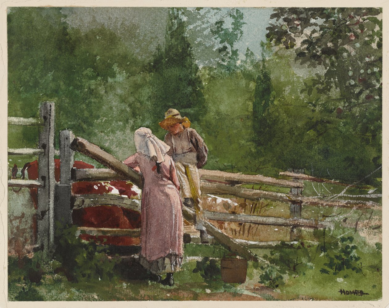 Pora karmienia autorstwa Winslow Homer