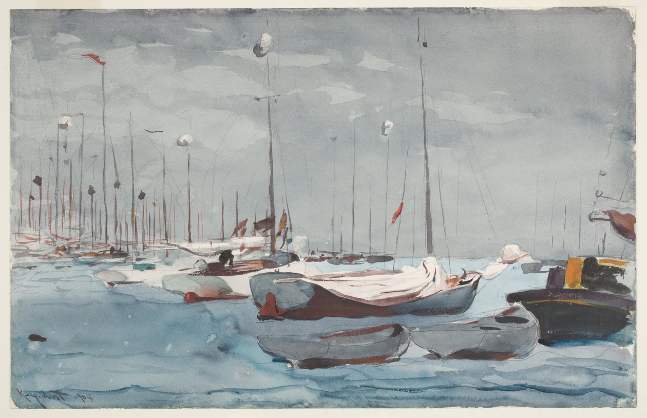 Łodzie rybackie, Key West autorstwa Winslow Homer