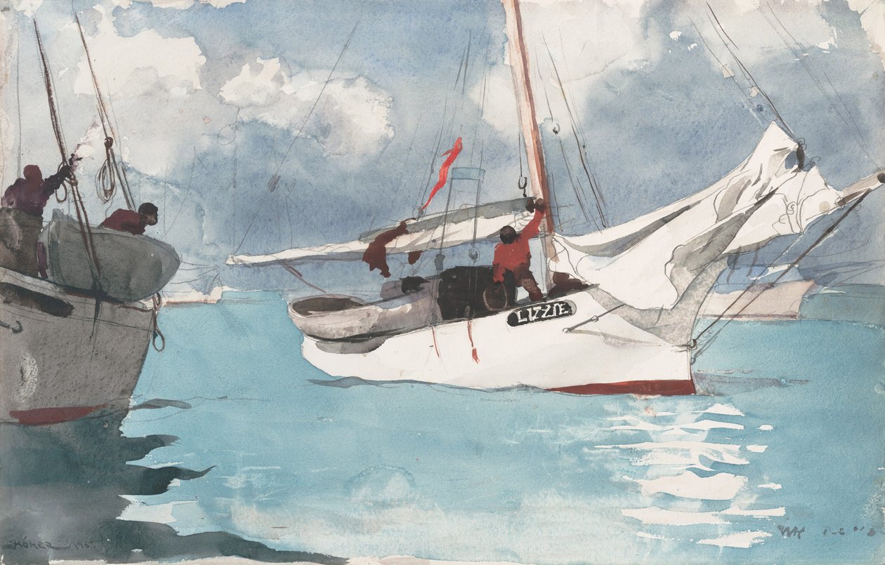 Łodzie rybackie, Key West autorstwa Winslow Homer