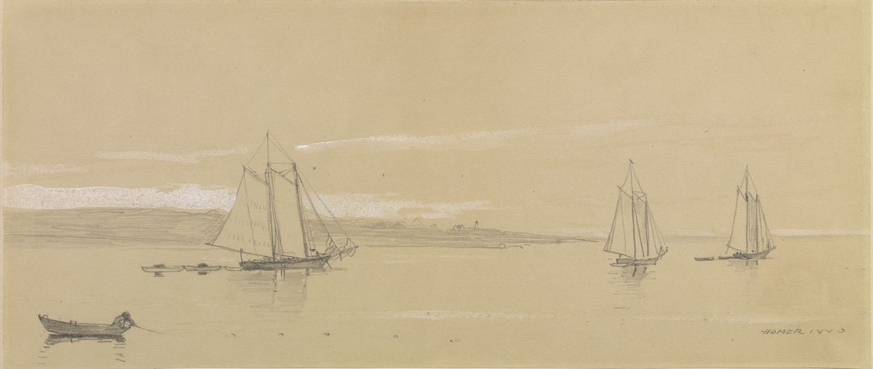 Flota rybacka w Gloucester autorstwa Winslow Homer