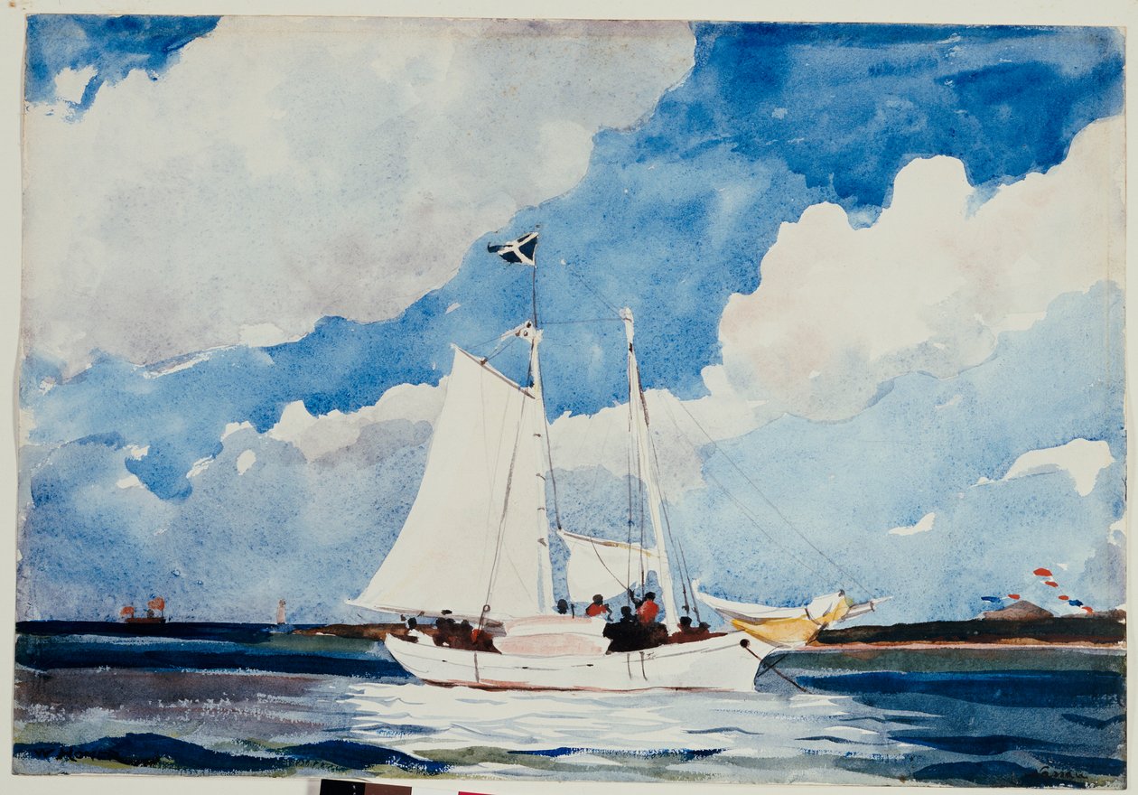 Szkuner wędkarski, Nassau, ok. 1898-99 autorstwa Winslow Homer