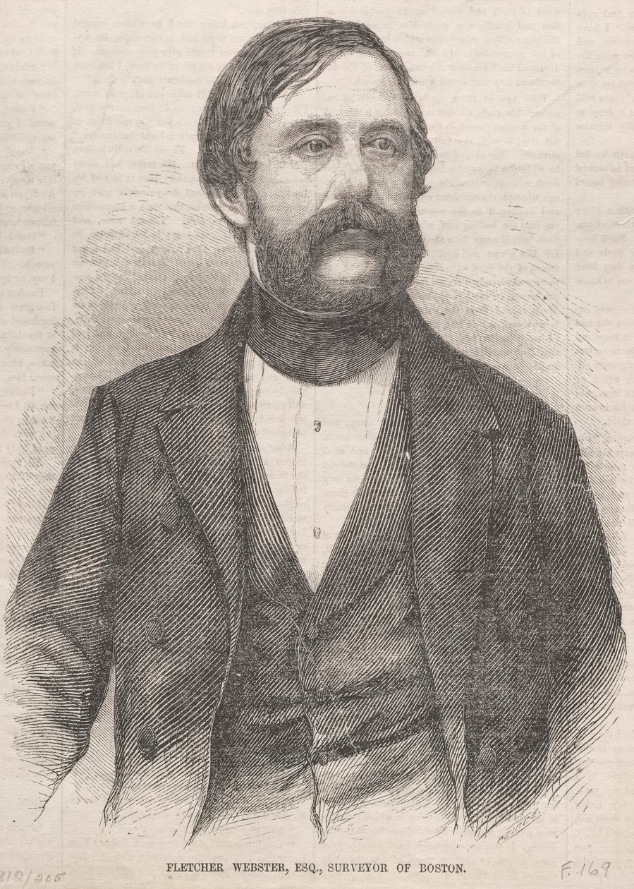 Fletcher Webster, Esq., Surveyor of Boston, 1859. autorstwa Winslow Homer
