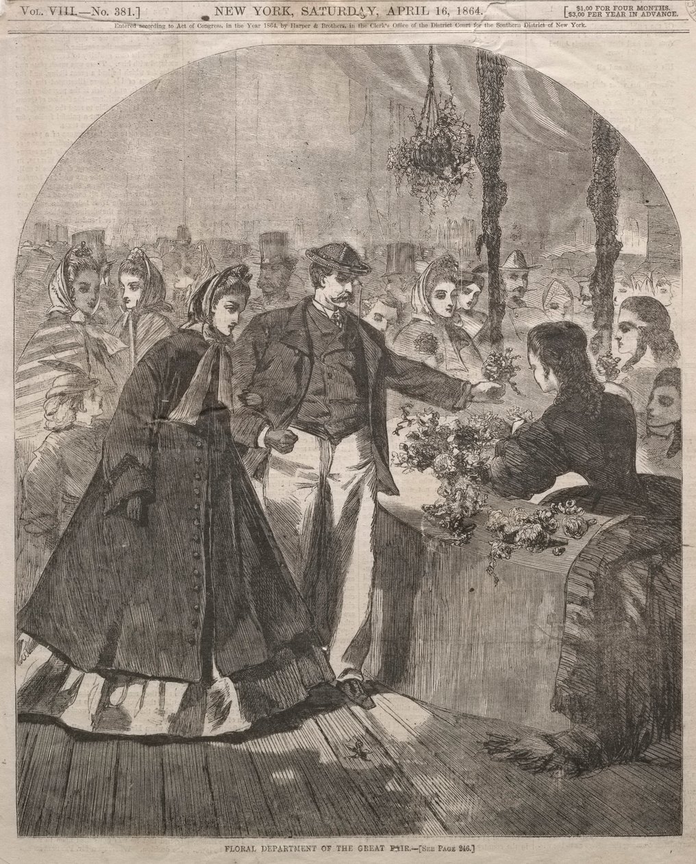 Dział Kwiatowy Wielkiego Jarmarku, 1864 r. autorstwa Winslow Homer