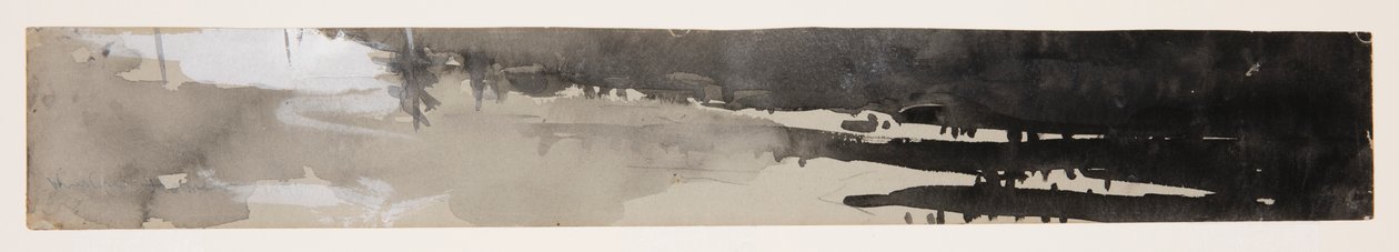 Fragment „Połowu pstrąga, jezioro St. John, Quebec” autorstwa Winslow Homer