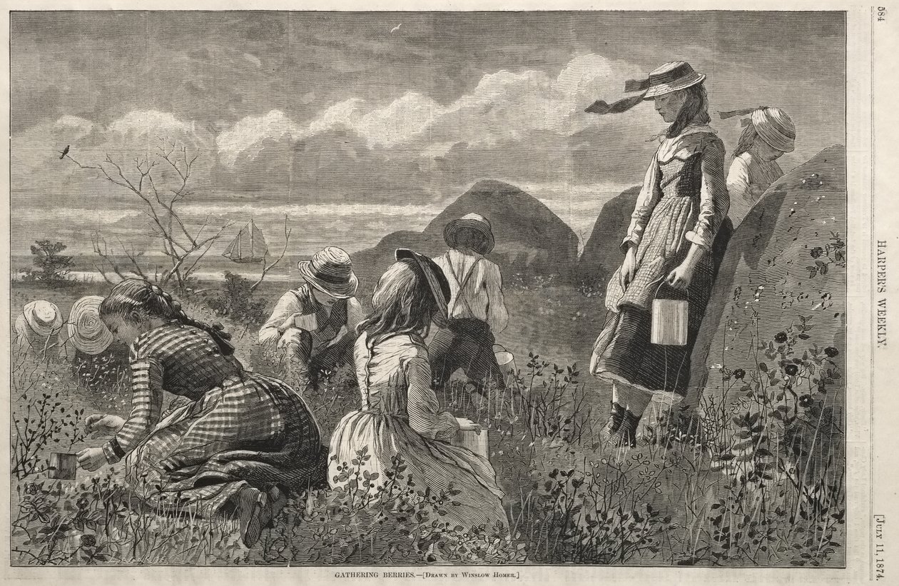 Zbieranie jagód autorstwa Winslow Homer