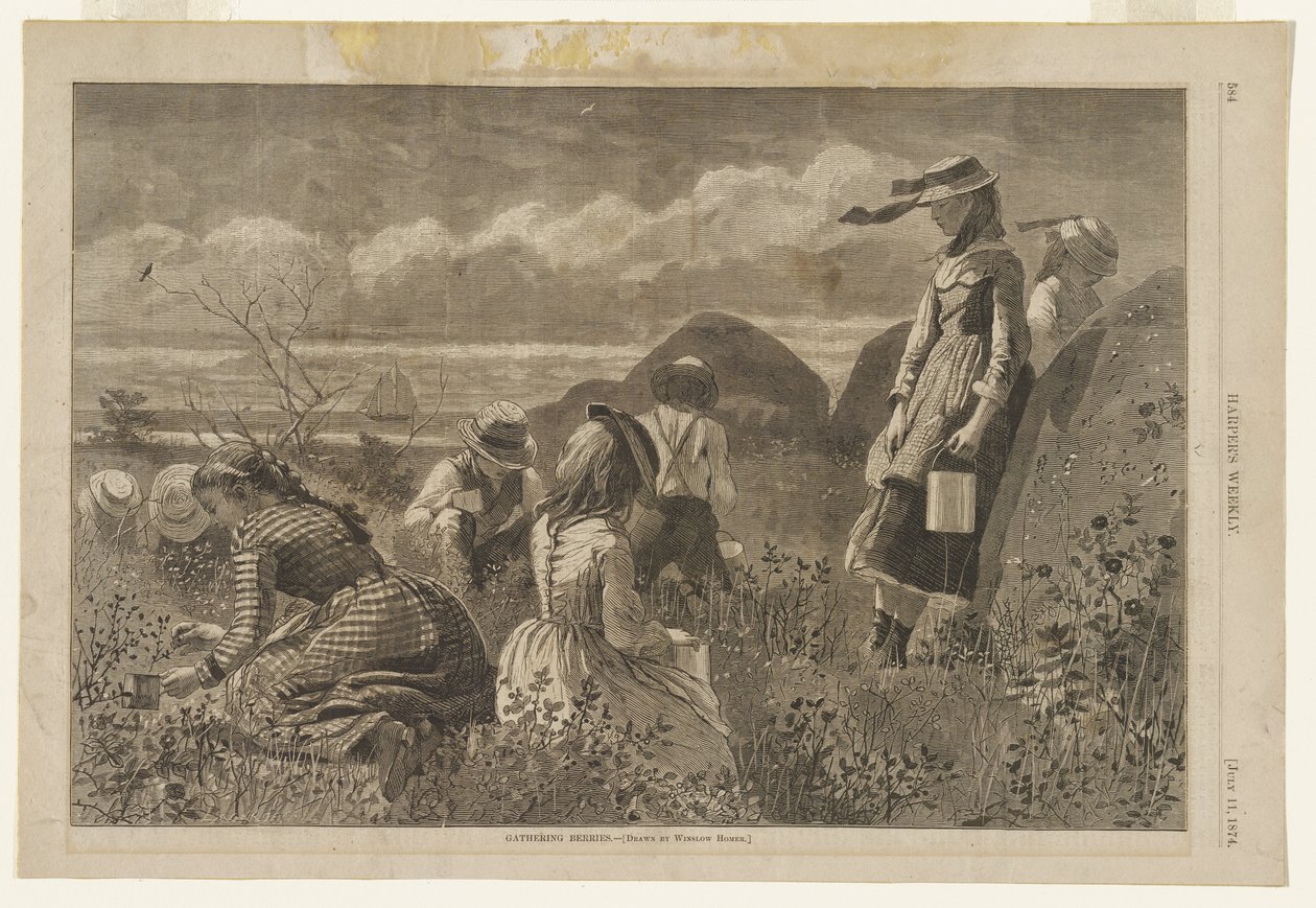 Zbieranie jagód autorstwa Winslow Homer