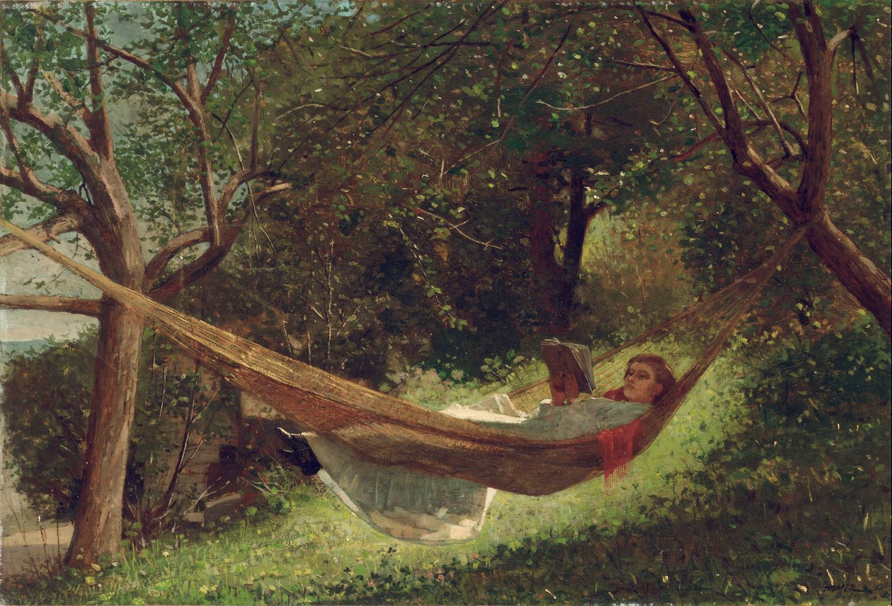 Dziewczyna w hamaku, 1873 autorstwa Winslow Homer