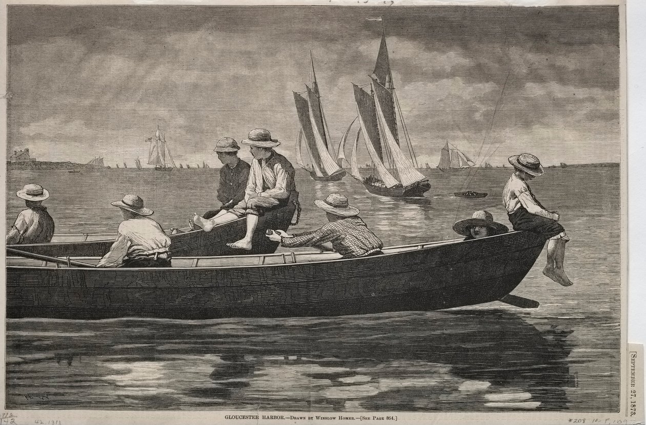 Port Gloucester, 1873. autorstwa Winslow Homer