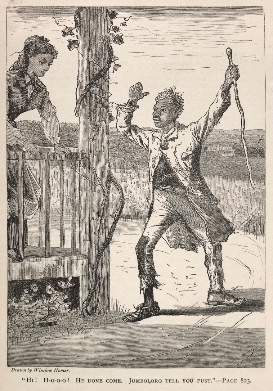 Hej! H-O-O-O! On zrobił przyjść. Jumboloro powie ci pierwszy., 1869. autorstwa Winslow Homer