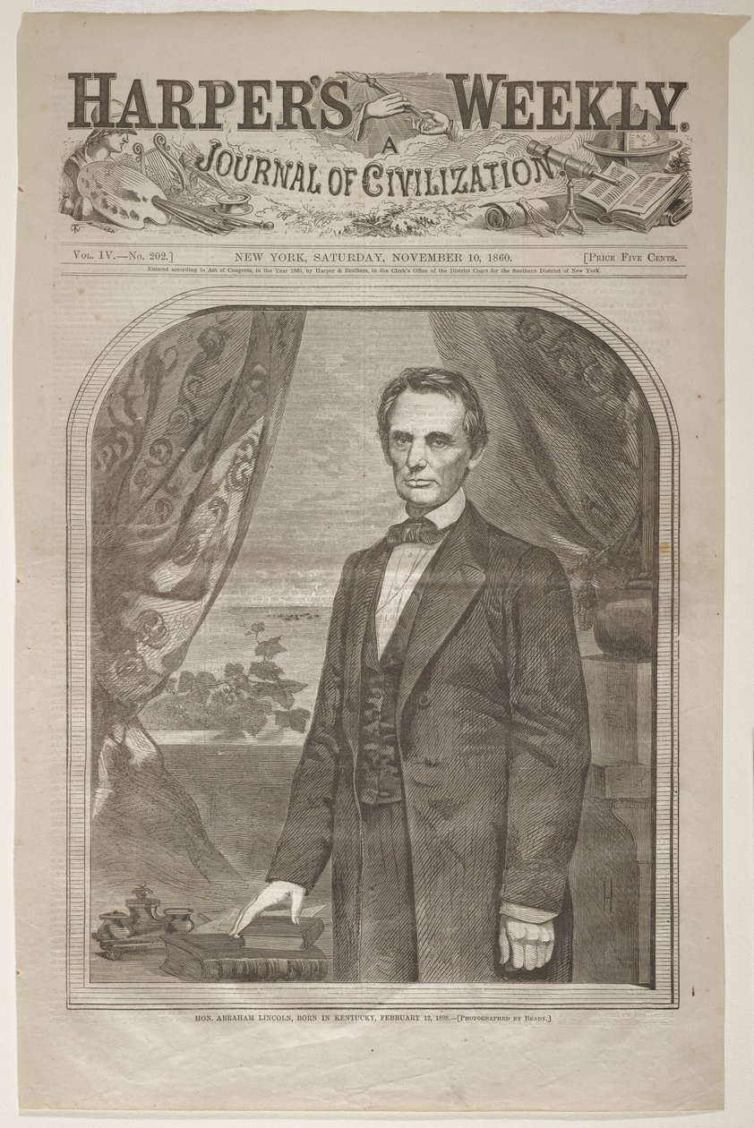 Czcigodny Abraham Lincoln, urodzony w Kentucky, 12 lutego 1809 autorstwa Winslow Homer