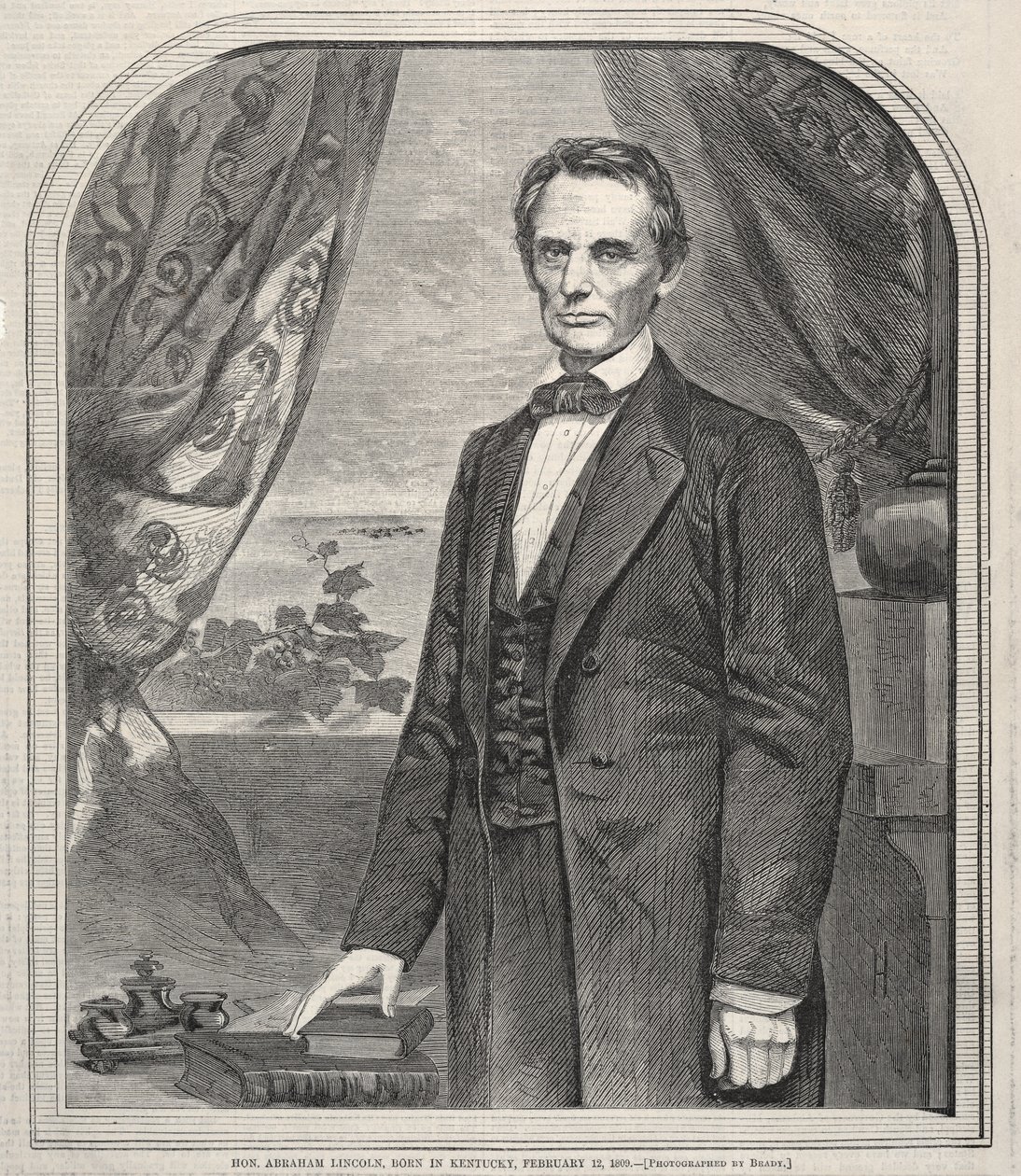 Kochanie. Abraham Lincoln, urodzony w Kentucky, 12 lutego 1809, 1860. autorstwa Winslow Homer