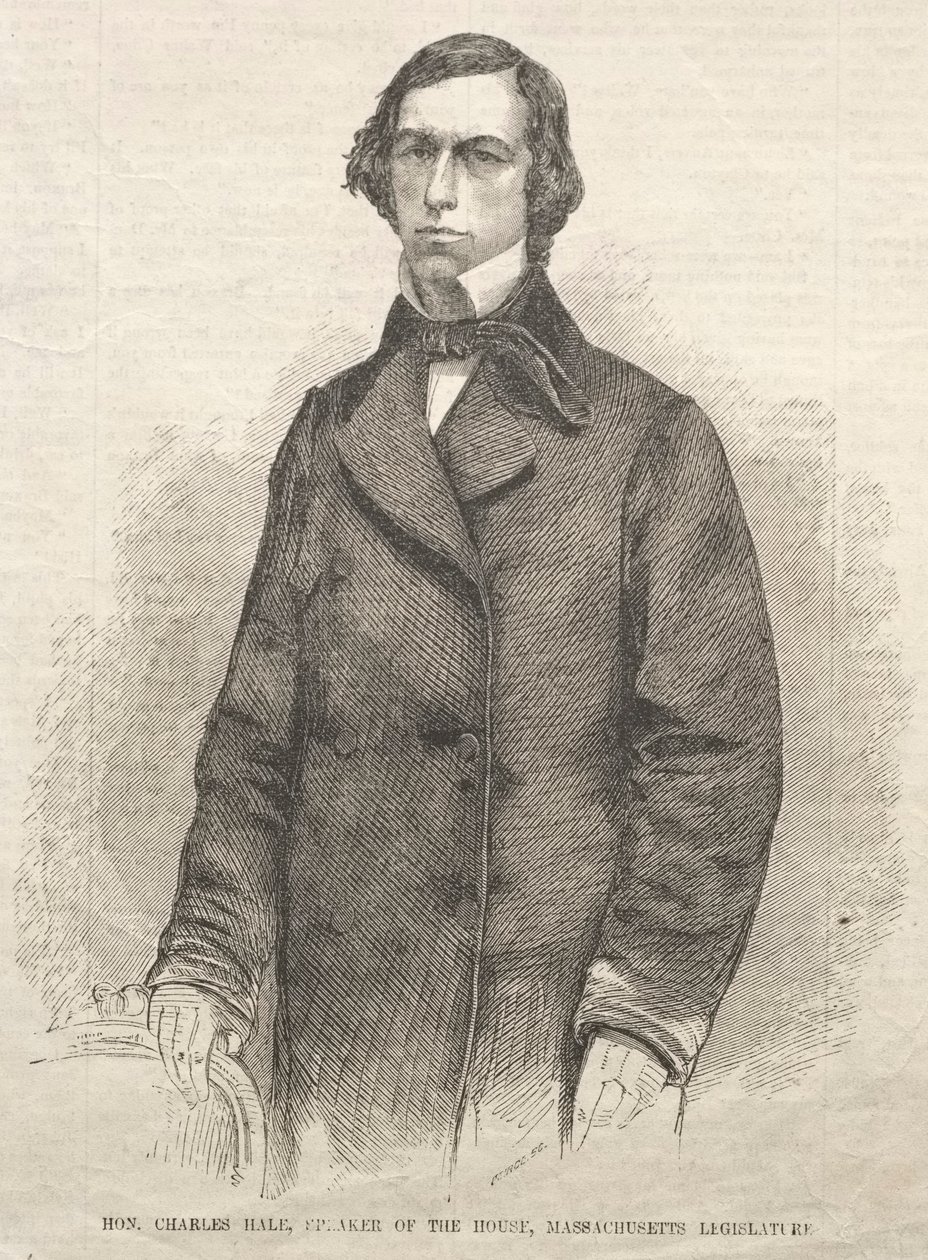 Kochanie. Charles Hale, przewodniczący Izby ustawodawczej w stanie Massachusetts, 1859. autorstwa Winslow Homer