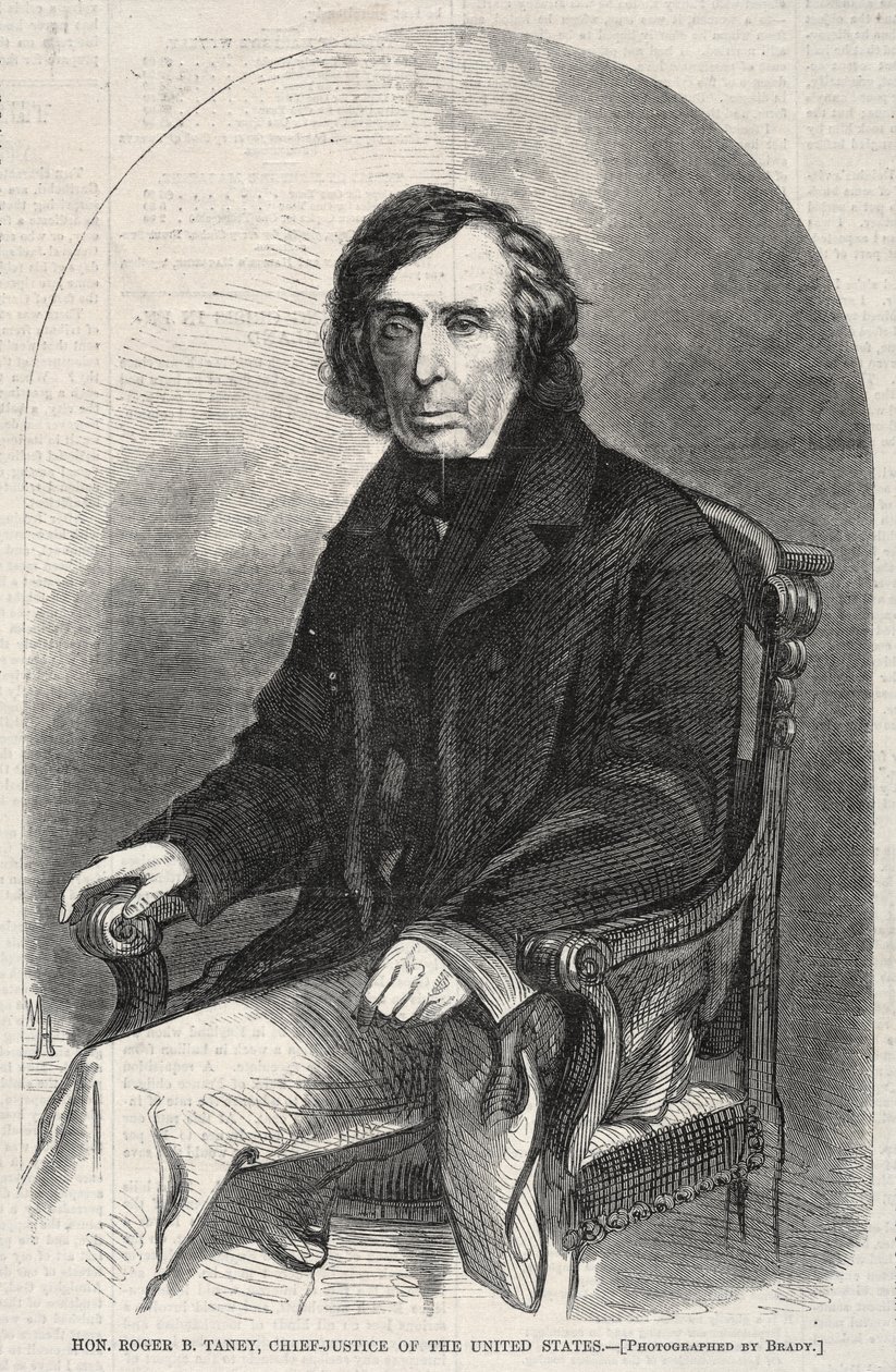 Czcigodny Roger B. Taney, prezes Sądu Najwyższego Stanów Zjednoczonych autorstwa Winslow Homer