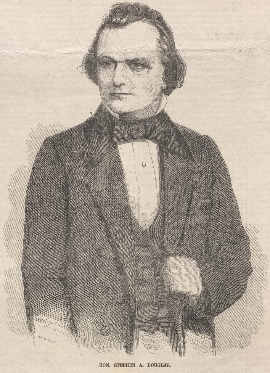 Kochanie. Stephen A. Douglas, 1859. autorstwa Winslow Homer