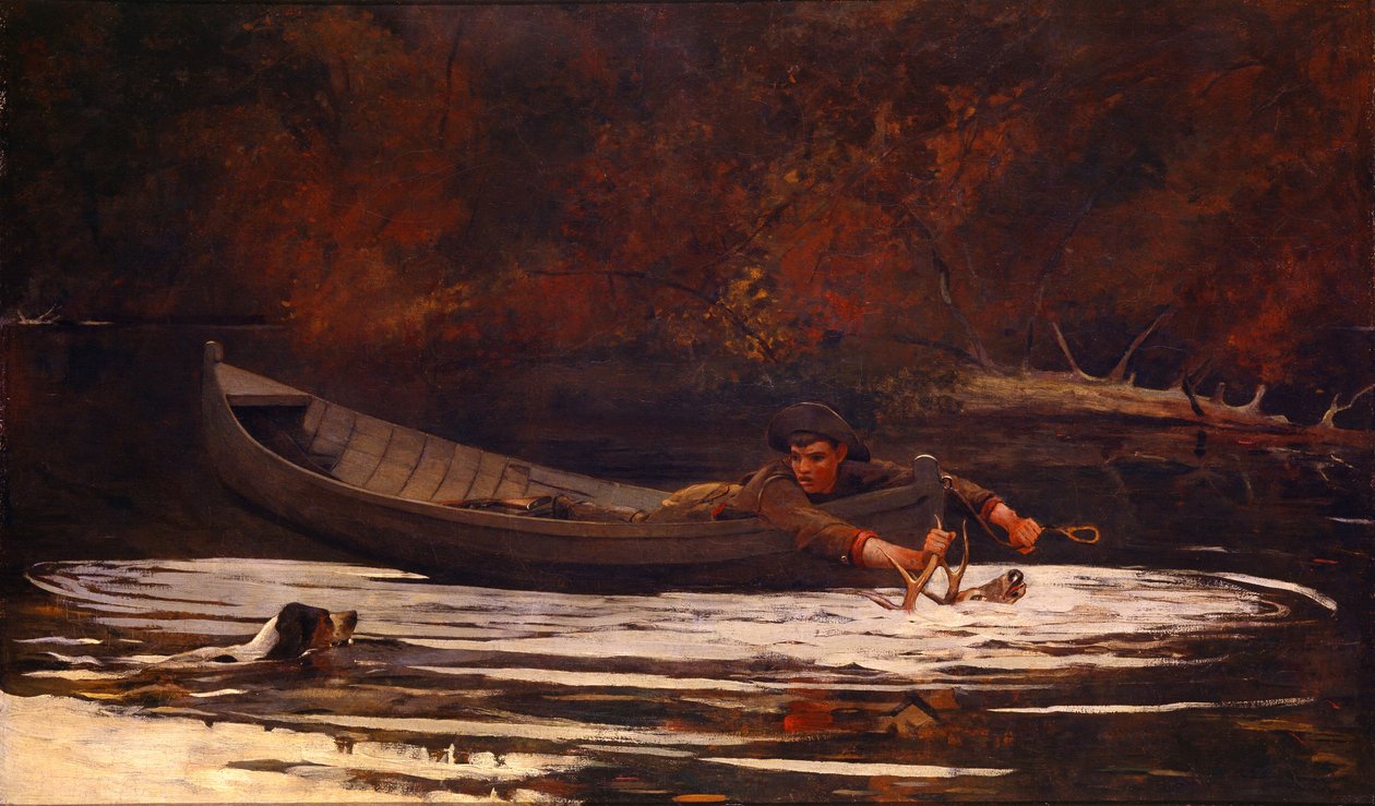 Ogar i myśliwy autorstwa Winslow Homer