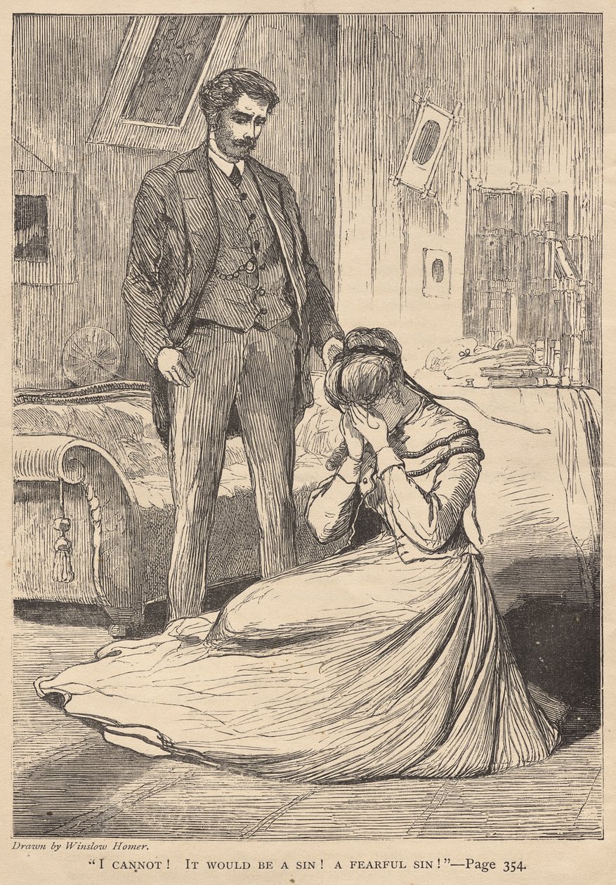 "Nie mogę!  To byłby grzech!  Straszny grzech!" autorstwa Winslow Homer