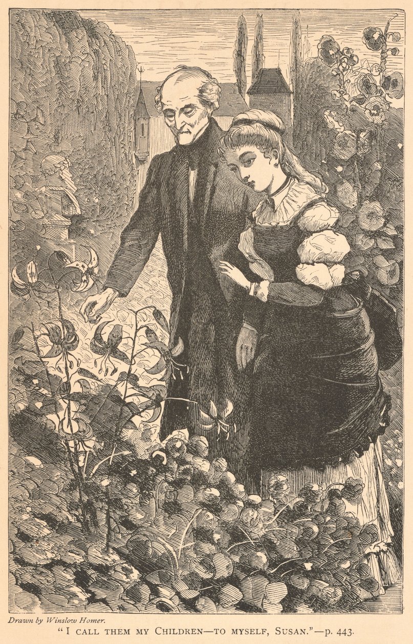 „Nazywam ich moimi dziećmi - dla siebie samej, Susan.”, z The Galaxy, październik 1869 autorstwa Winslow Homer