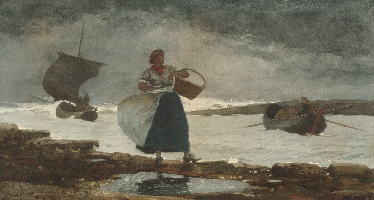 W barze autorstwa Winslow Homer