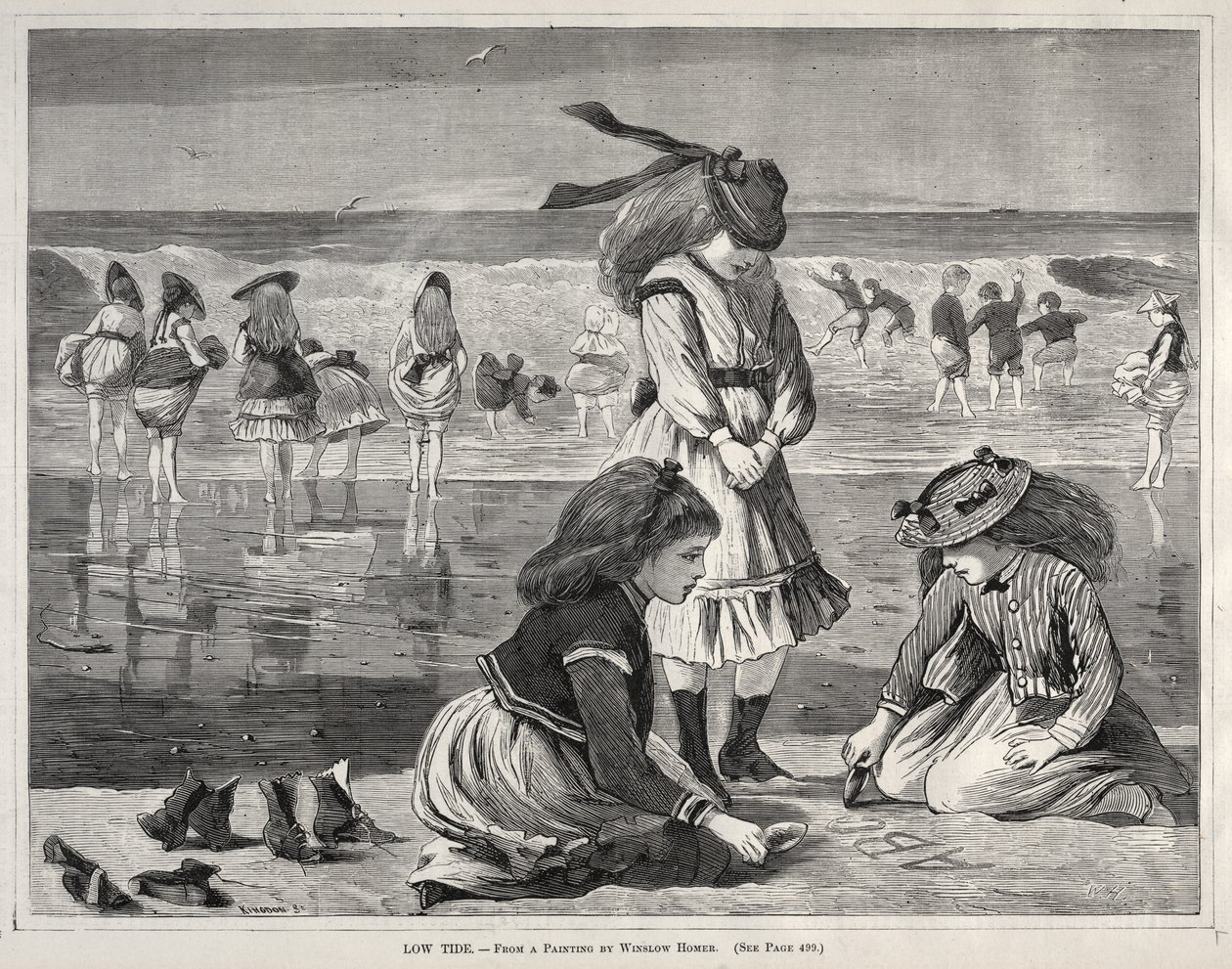 Odpływ, 1870. autorstwa Winslow Homer