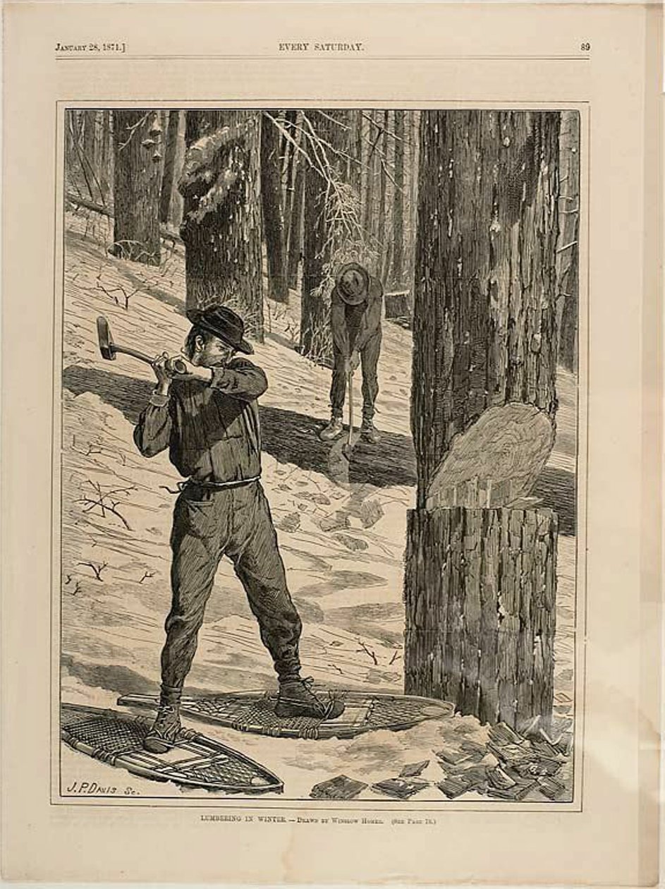 Trzepanie w zimie autorstwa Winslow Homer