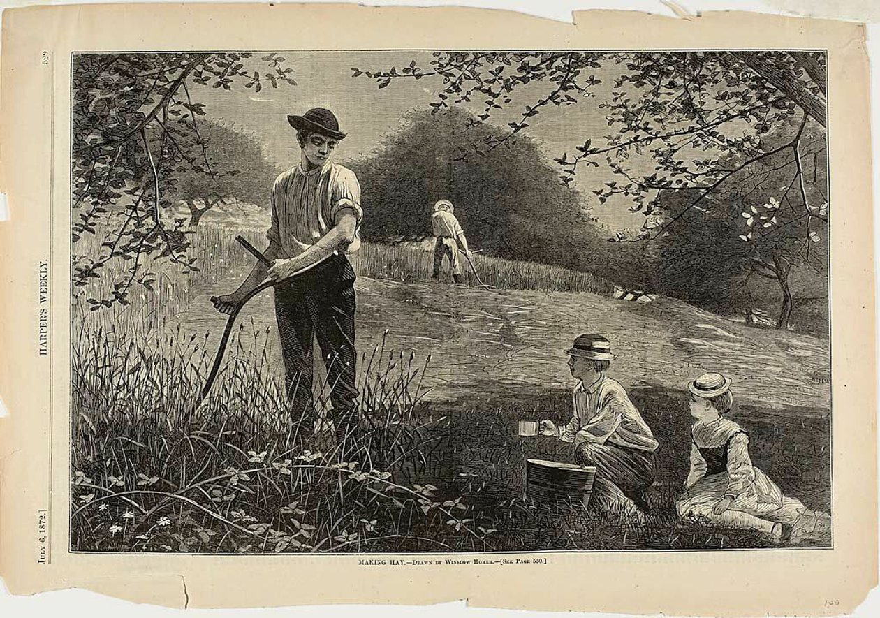 Wytwarzanie siana autorstwa Winslow Homer