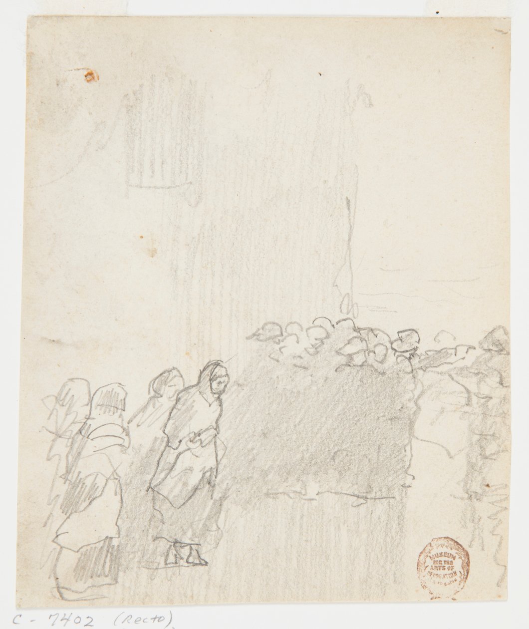 Mężczyźni i kobiety patrzący na morze, Cullercoats, Anglia autorstwa Winslow Homer
