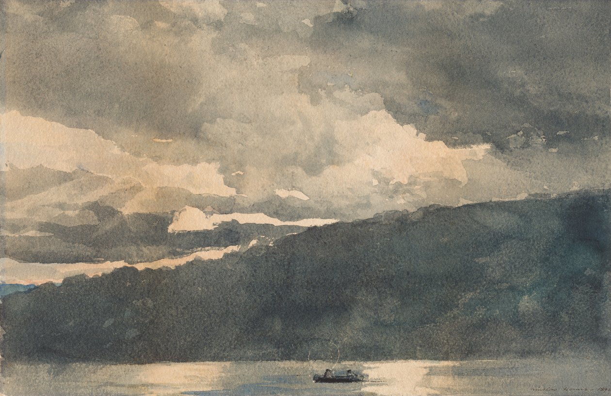 Jezioro Mink, Adirondacks, 1892. autorstwa Winslow Homer