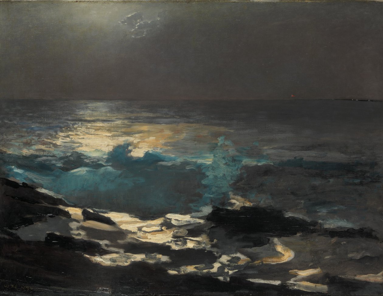 Światło księżyca, Wood Island Light, 1894 autorstwa Winslow Homer