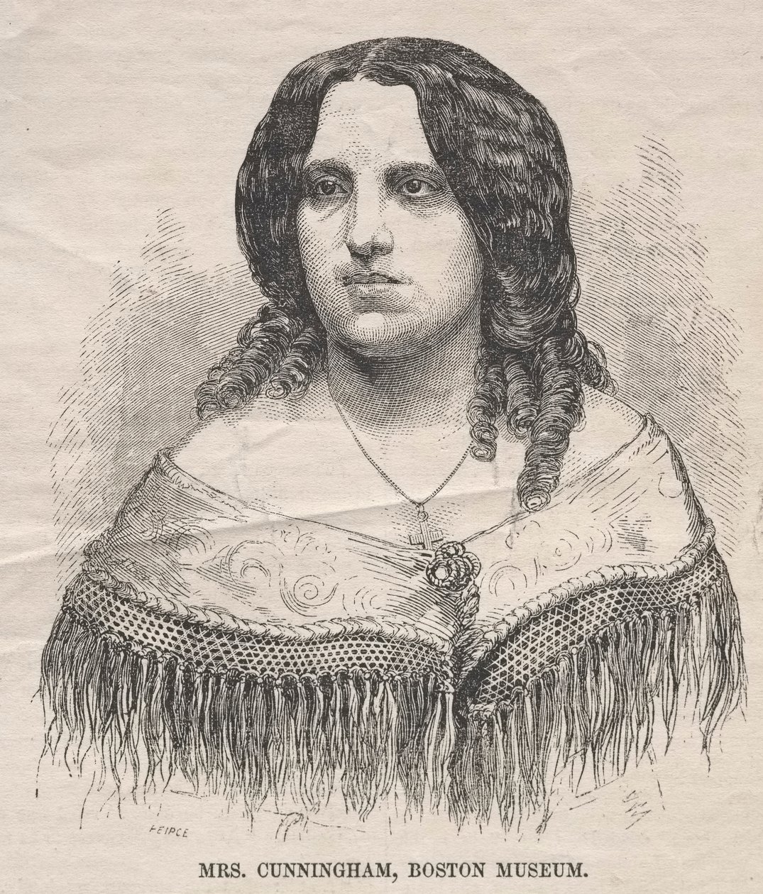 Pani Cunningham, Muzeum w Bostonie, 1859. autorstwa Winslow Homer