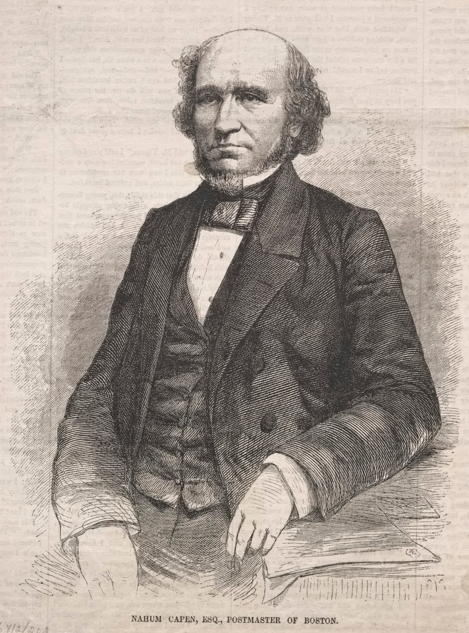 Nahum Capen, Esq., Poczmistrz Bostonu autorstwa Winslow Homer