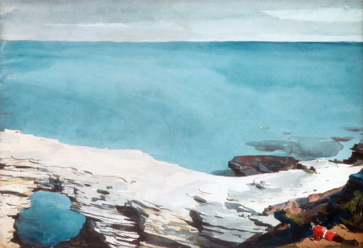 Naturalny Most, Bermudy, ca. 1901. autorstwa Winslow Homer