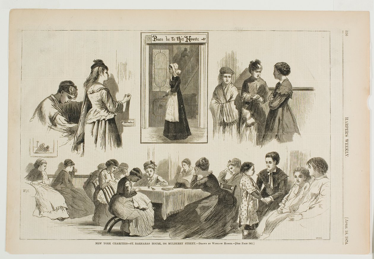New York Charities-St Barnabas House, 304 Mulberry Street autorstwa Winslow Homer