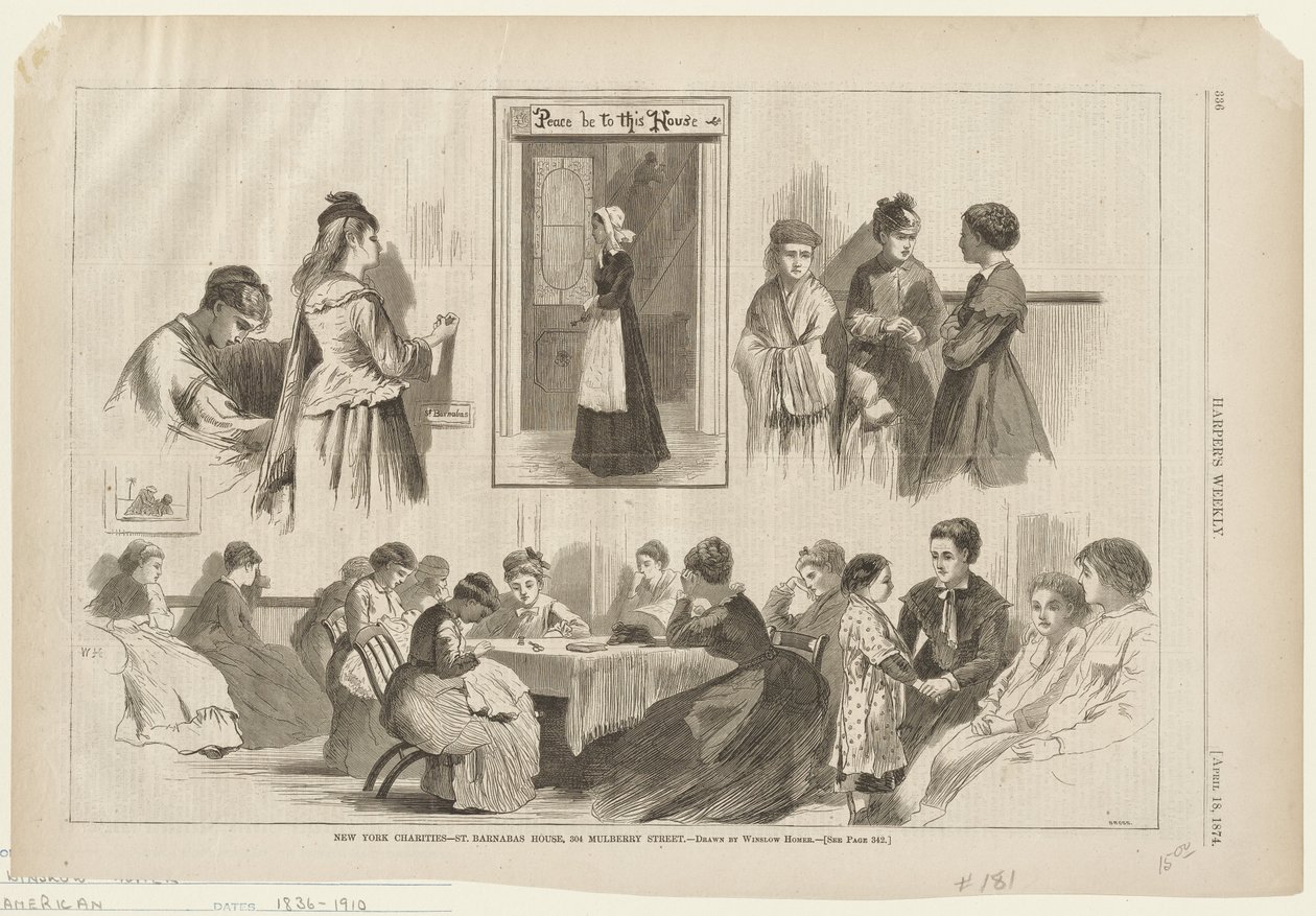 Nowojorskie organizacje charytatywne - St. Barnabas House autorstwa Winslow Homer