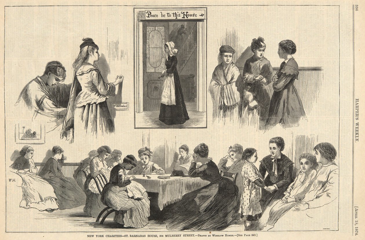 Organizacje charytatywne w Nowym Jorku autorstwa Winslow Homer