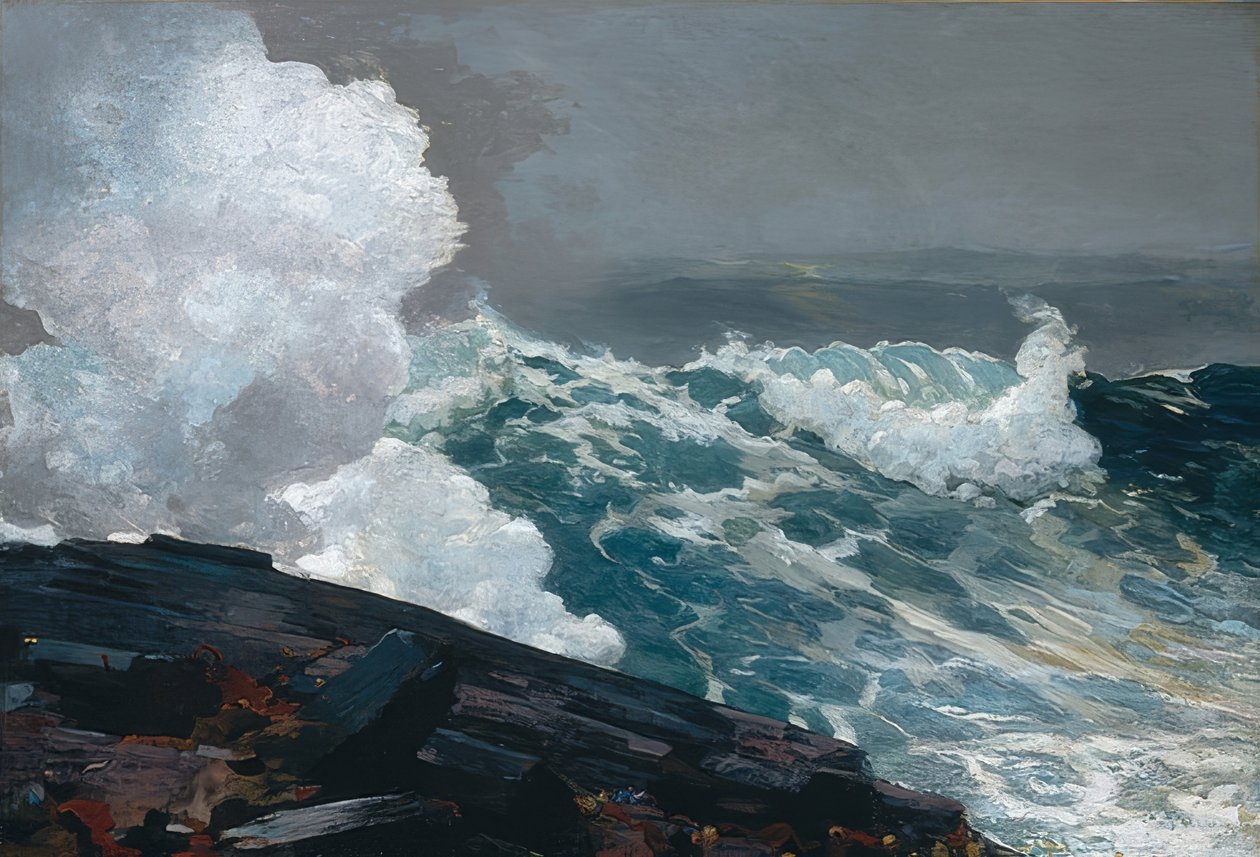 Wiatry północno-wschodnie. 1895, poprawione 1901 autorstwa Winslow Homer