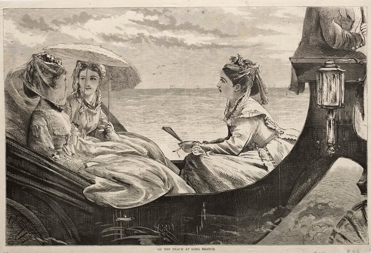 Na plaży w Long Branch, 1870. autorstwa Winslow Homer