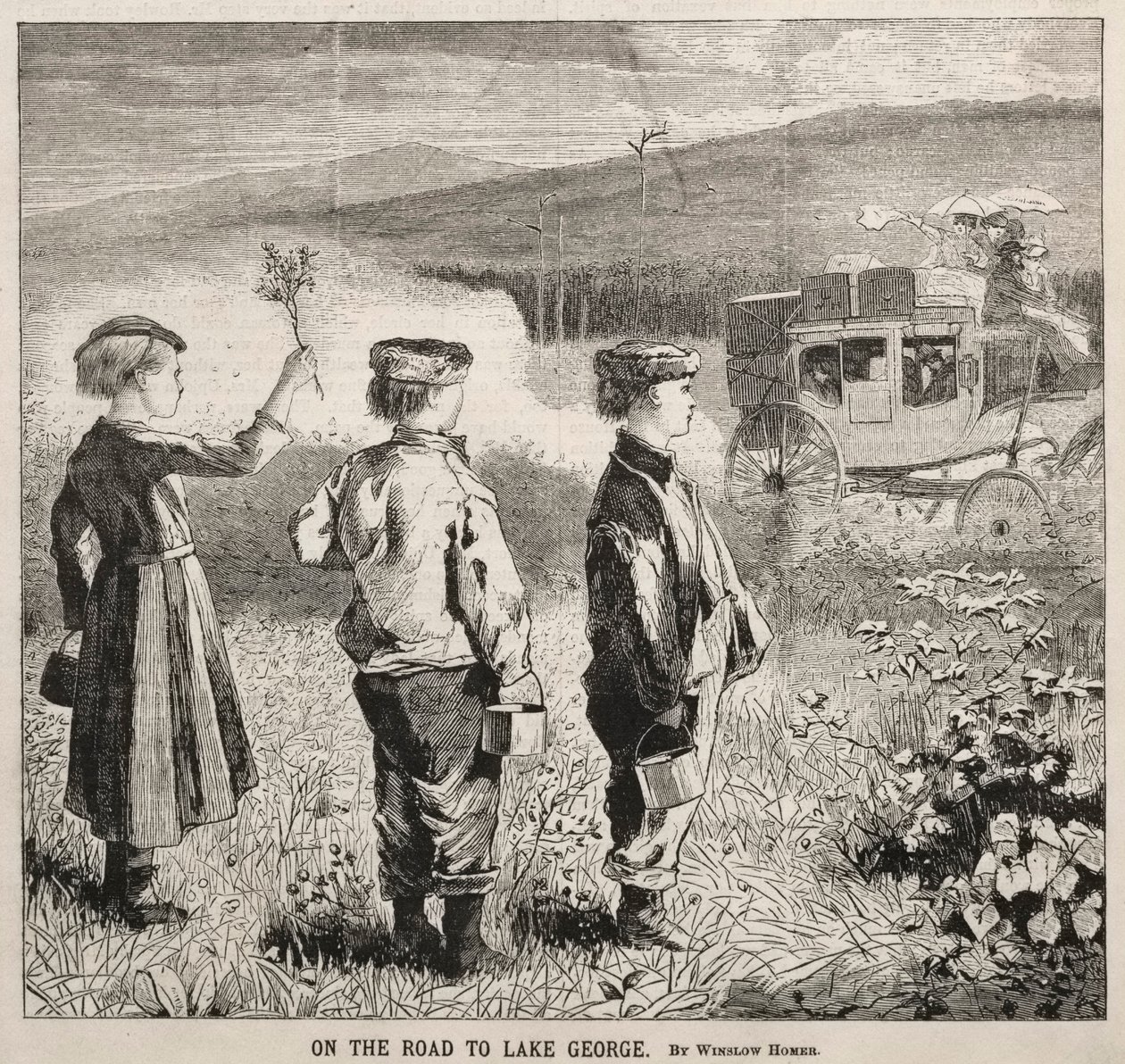 Na drodze do jeziora George, 1869. autorstwa Winslow Homer