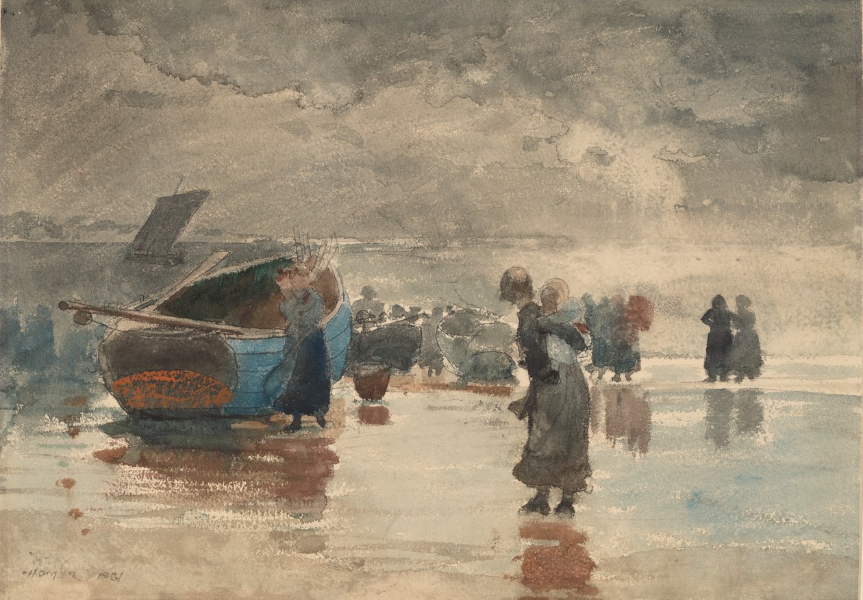 Na piaskach, 1881. autorstwa Winslow Homer