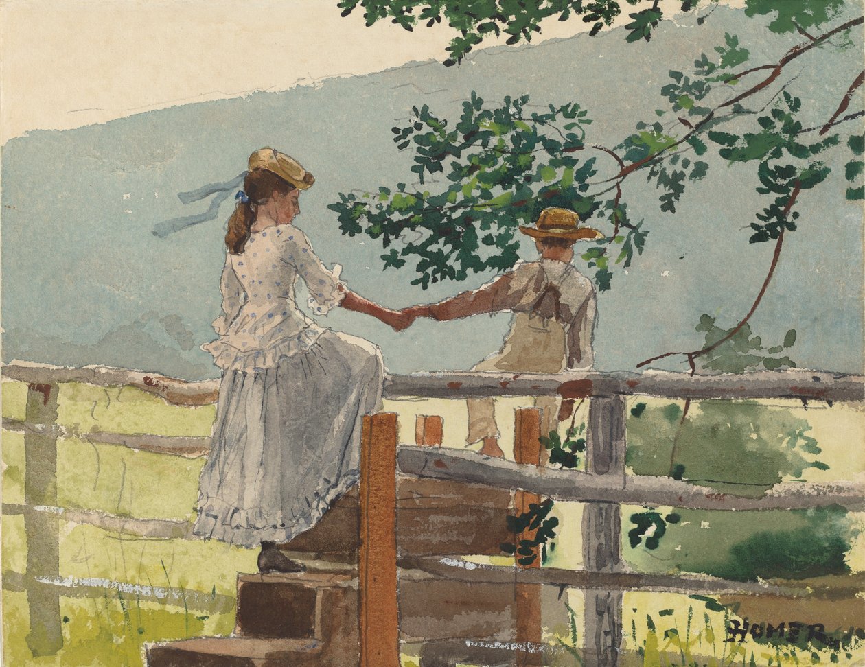 Na Stile, 1878. autorstwa Winslow Homer