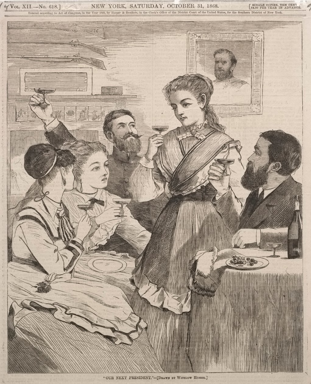 Nasz następny prezydent, 1868. autorstwa Winslow Homer