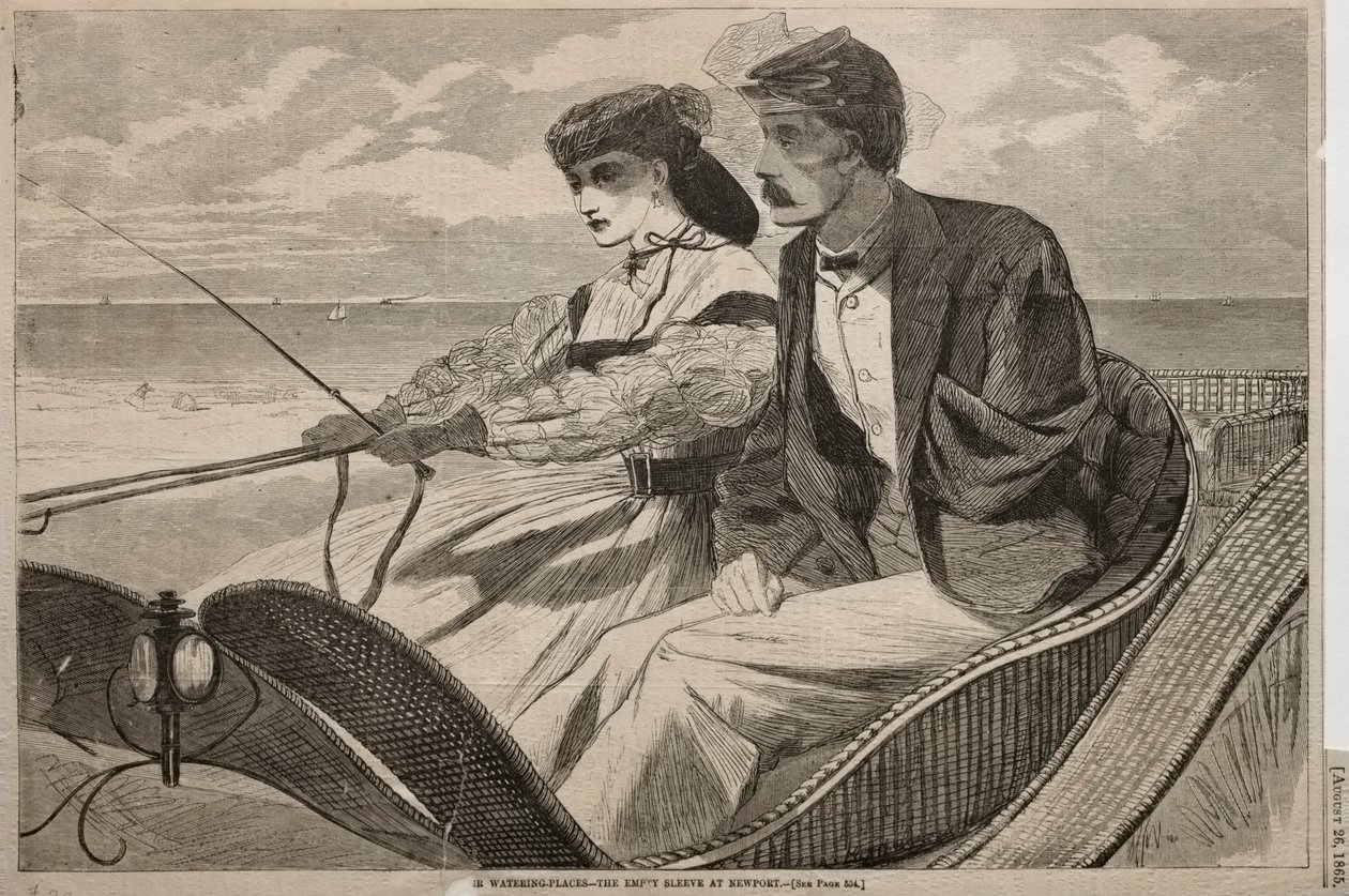 Nasze wodopoje – Pusty rękaw w Newport, 1865. autorstwa Winslow Homer