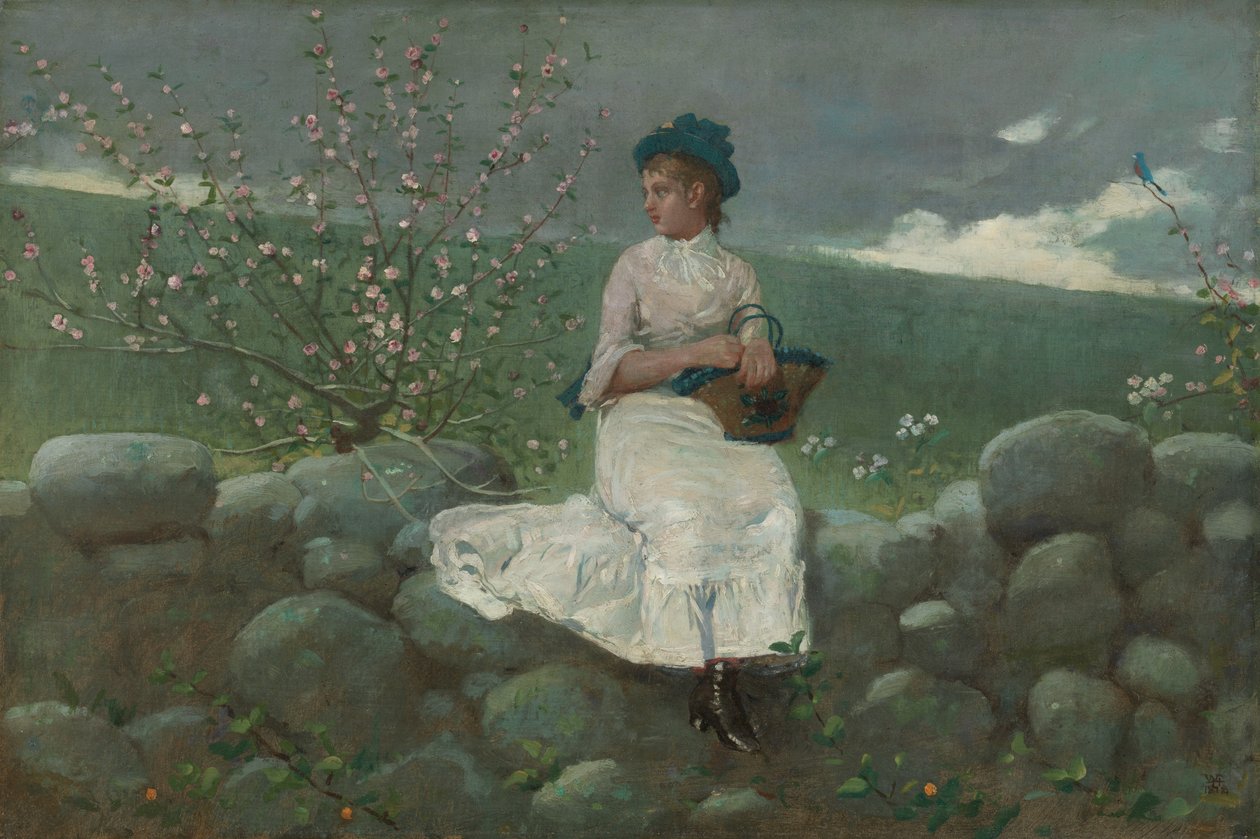 Kwiaty brzoskwini, 1878. autorstwa Winslow Homer