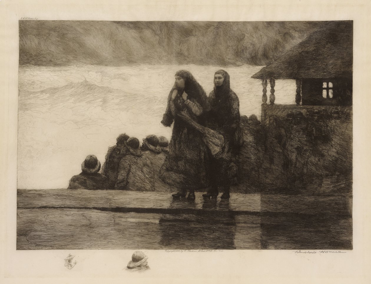 Niebezpieczeństwa morza autorstwa Winslow Homer