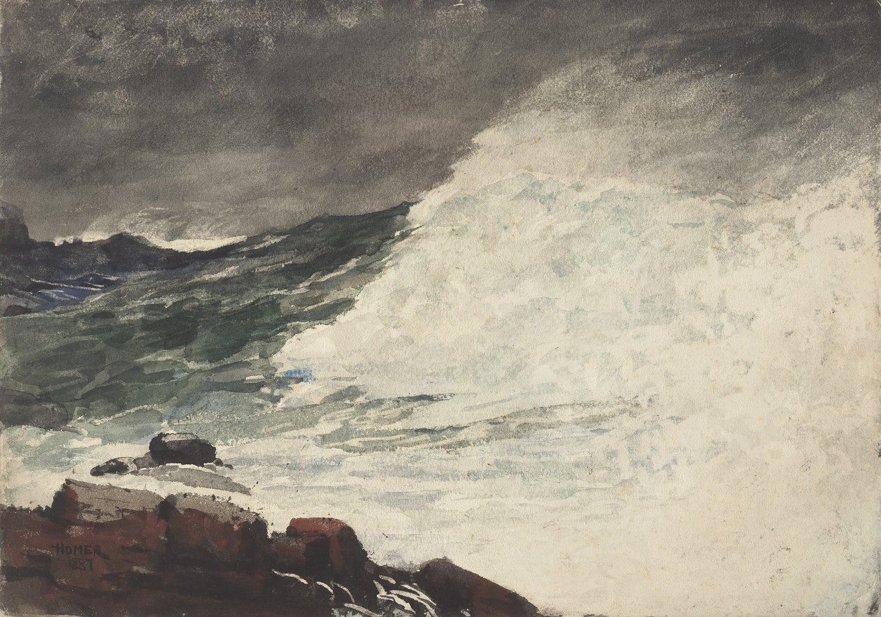 Szyja Prouta, Przełamująca Fala, 1887 autorstwa Winslow Homer