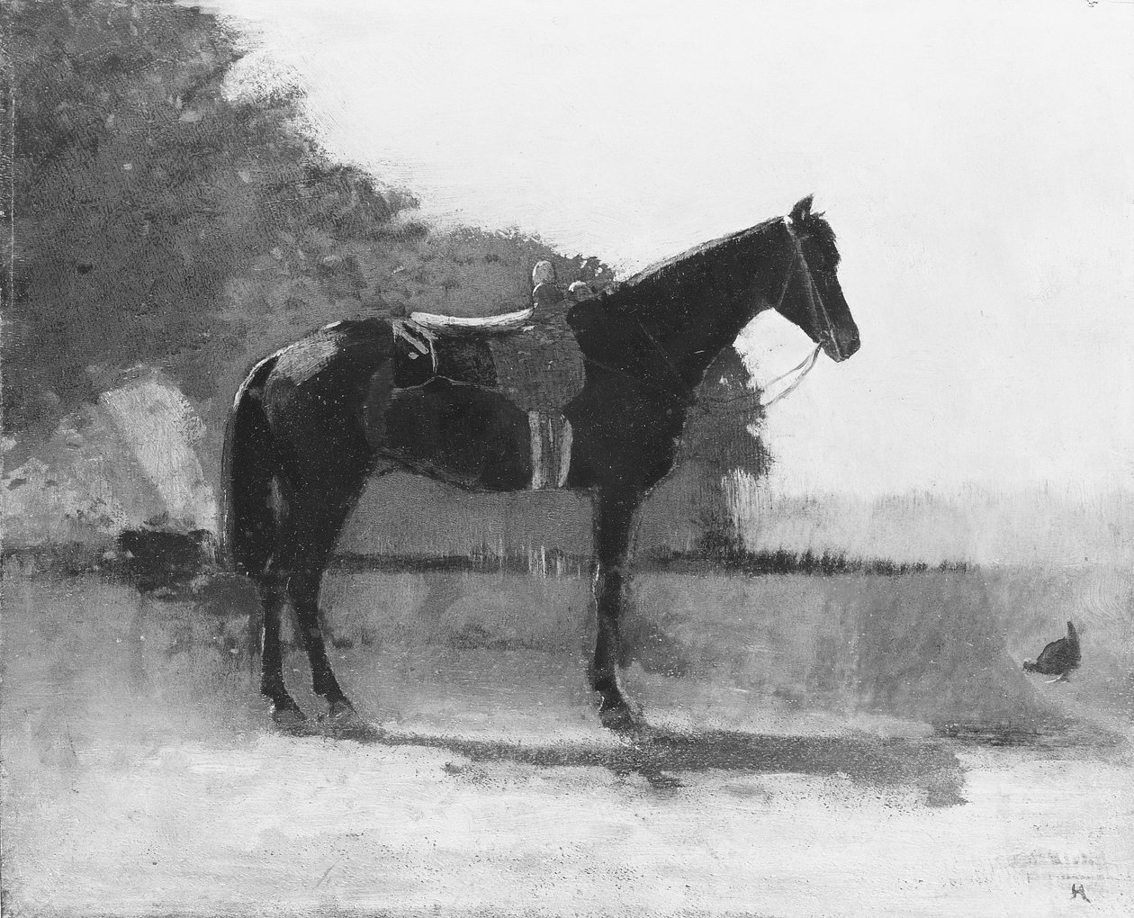 Koń wierzchowy na podwórzu gospodarstwa autorstwa Winslow Homer