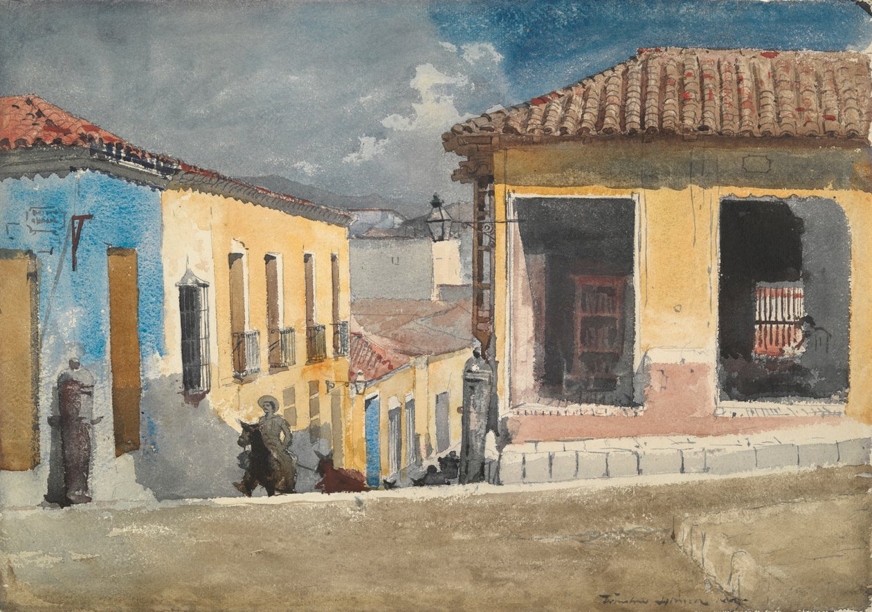 Santiago de Cuba: Scena uliczna autorstwa Winslow Homer
