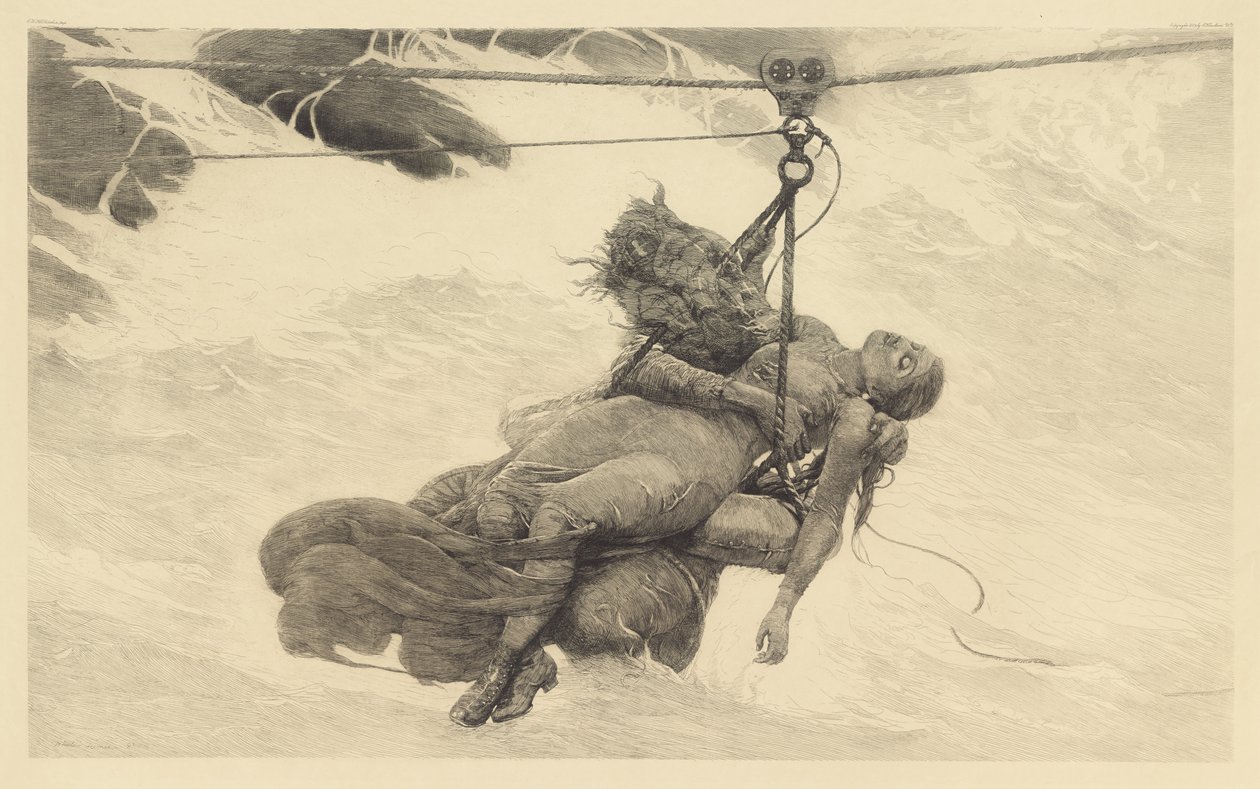Uratowany, 1889 autorstwa Winslow Homer