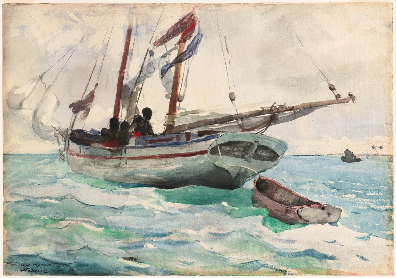 Szkuner - Nassau autorstwa Winslow Homer