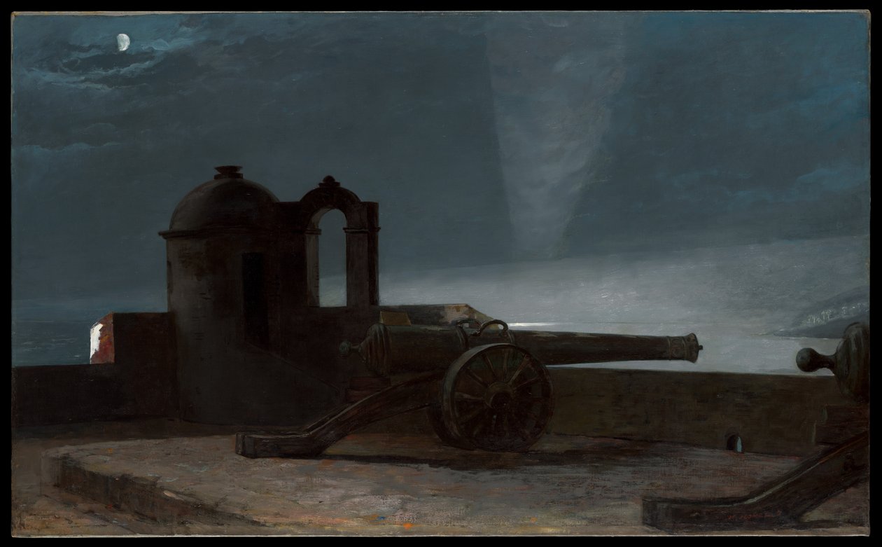 Reflektor przy wejściu do portu, Santiago de Cuba autorstwa Winslow Homer