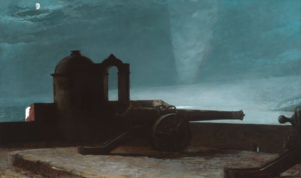 Reflektor na wejściu do portu, Santiago de Cuba, 1901. autorstwa Winslow Homer